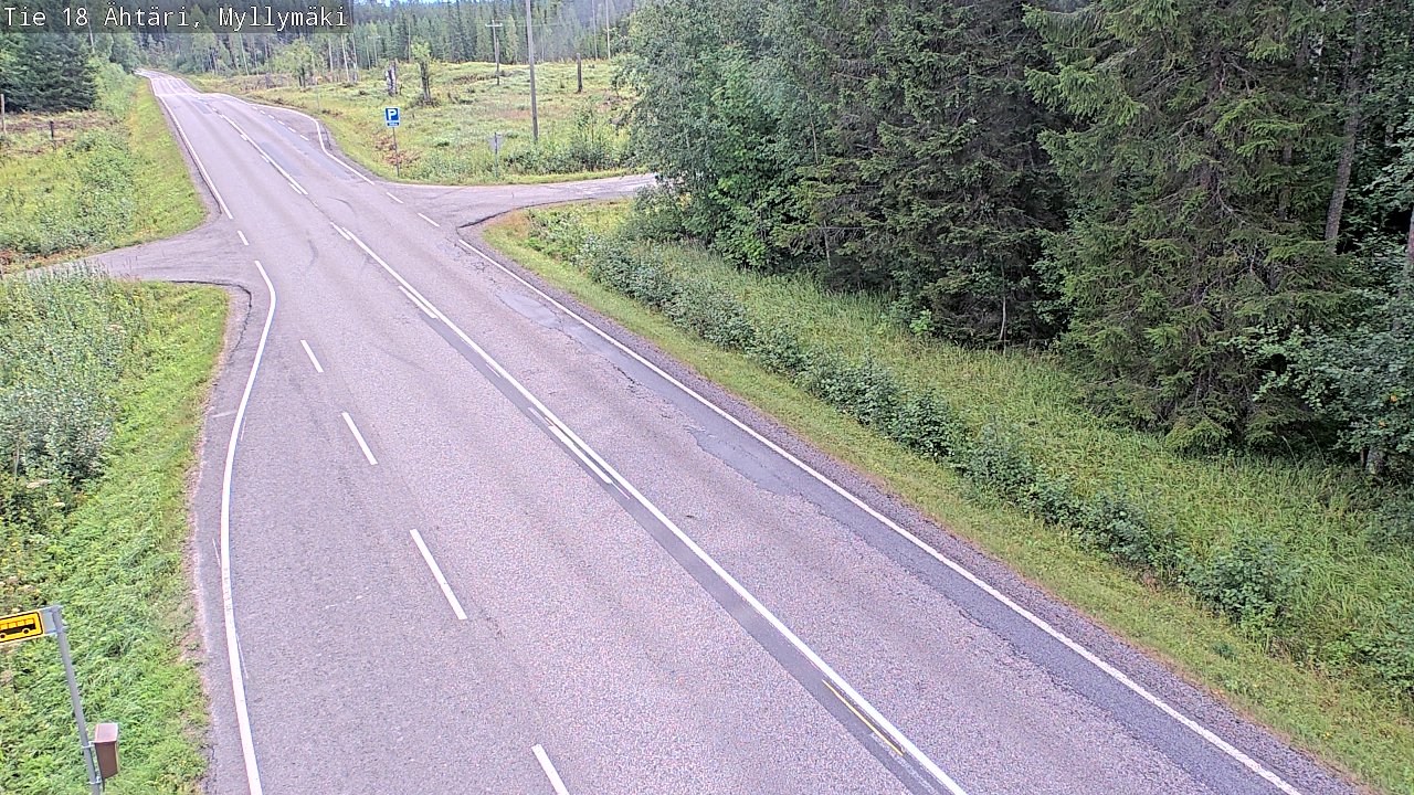 Weather Camera Image Road 18 Ähtäri, Myllymäki, Ähtäri, Etelä-Pohjanmaa
