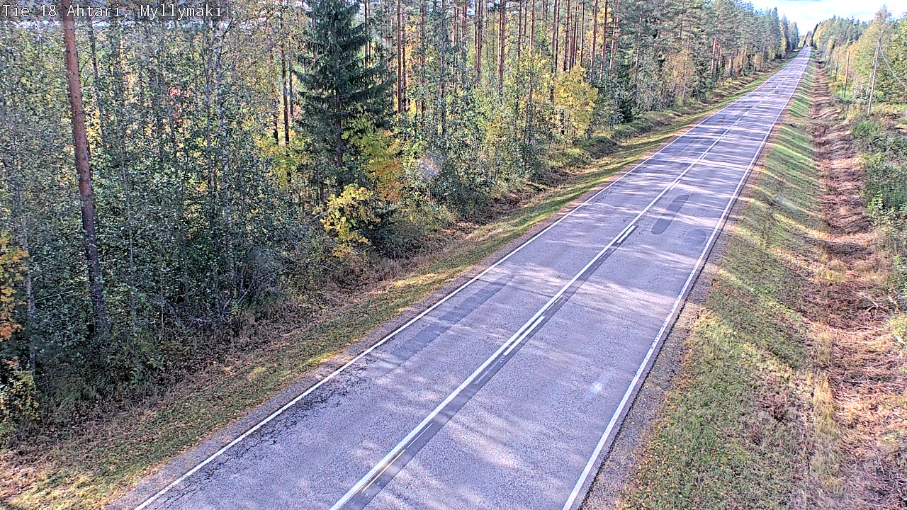 Weather Camera Image Road 18 Ähtäri, Myllymäki, Ähtäri, Etelä-Pohjanmaa