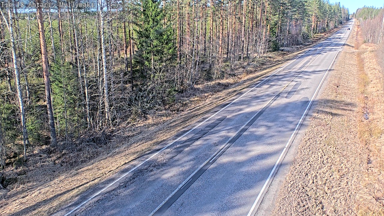 Weather Camera Image Road 18 Ähtäri, Myllymäki, Ähtäri, Etelä-Pohjanmaa