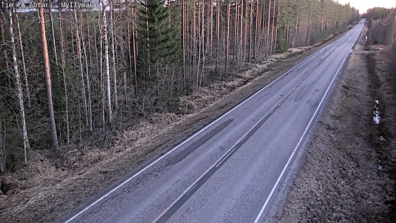 Weather Camera Image Road 18 Ähtäri, Myllymäki, Ähtäri, Etelä-Pohjanmaa