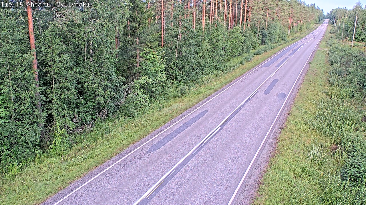 Weather Camera Image Road 18 Ähtäri, Myllymäki, Ähtäri, Etelä-Pohjanmaa