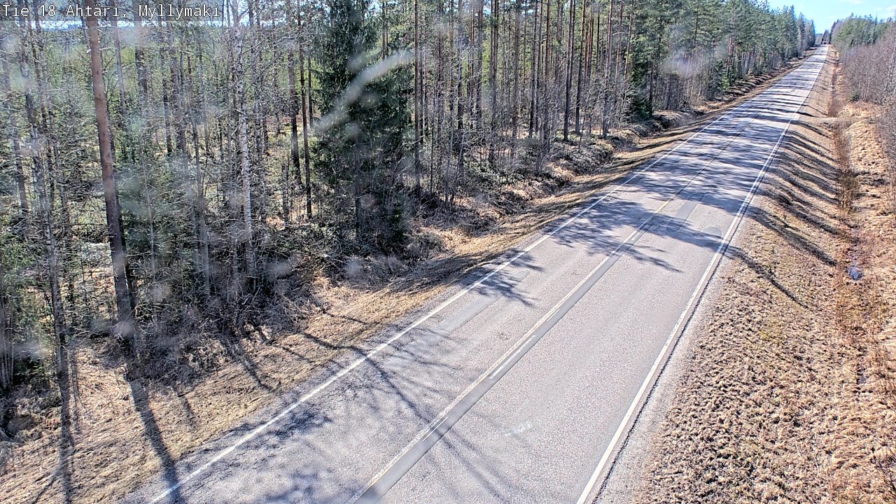 Weather Camera Image Road 18 Ähtäri, Myllymäki, Ähtäri, Etelä-Pohjanmaa
