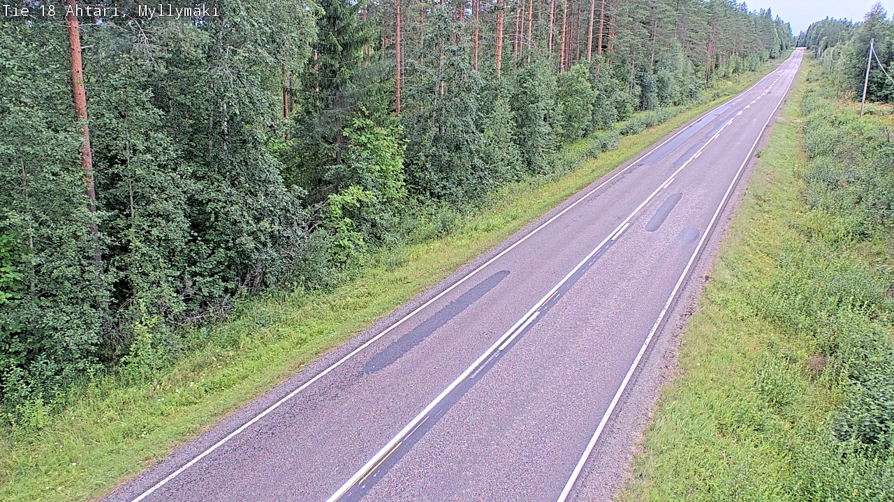 Weather Camera Image Road 18 Ähtäri, Myllymäki, Ähtäri, Etelä-Pohjanmaa