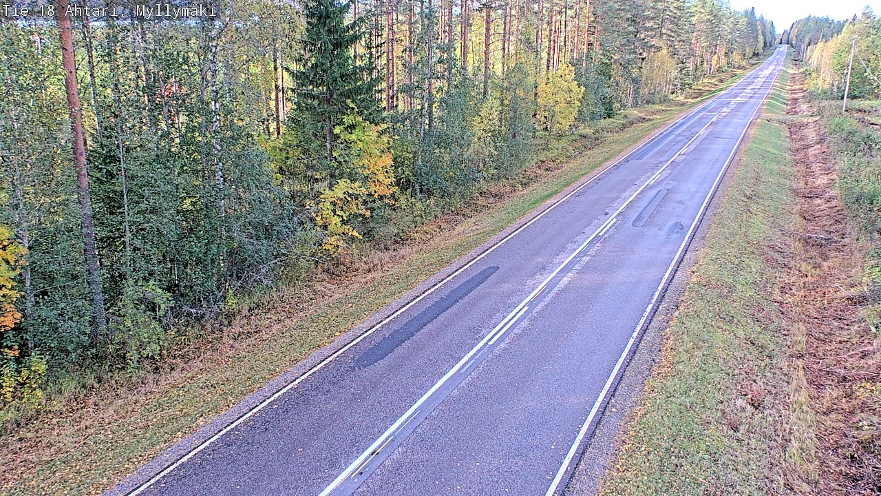 Weather Camera Image Road 18 Ähtäri, Myllymäki, Ähtäri, Etelä-Pohjanmaa