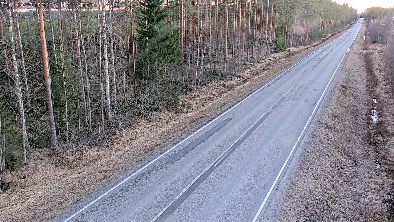Weather Camera Image Road 18 Ähtäri, Myllymäki, Ähtäri, Etelä-Pohjanmaa