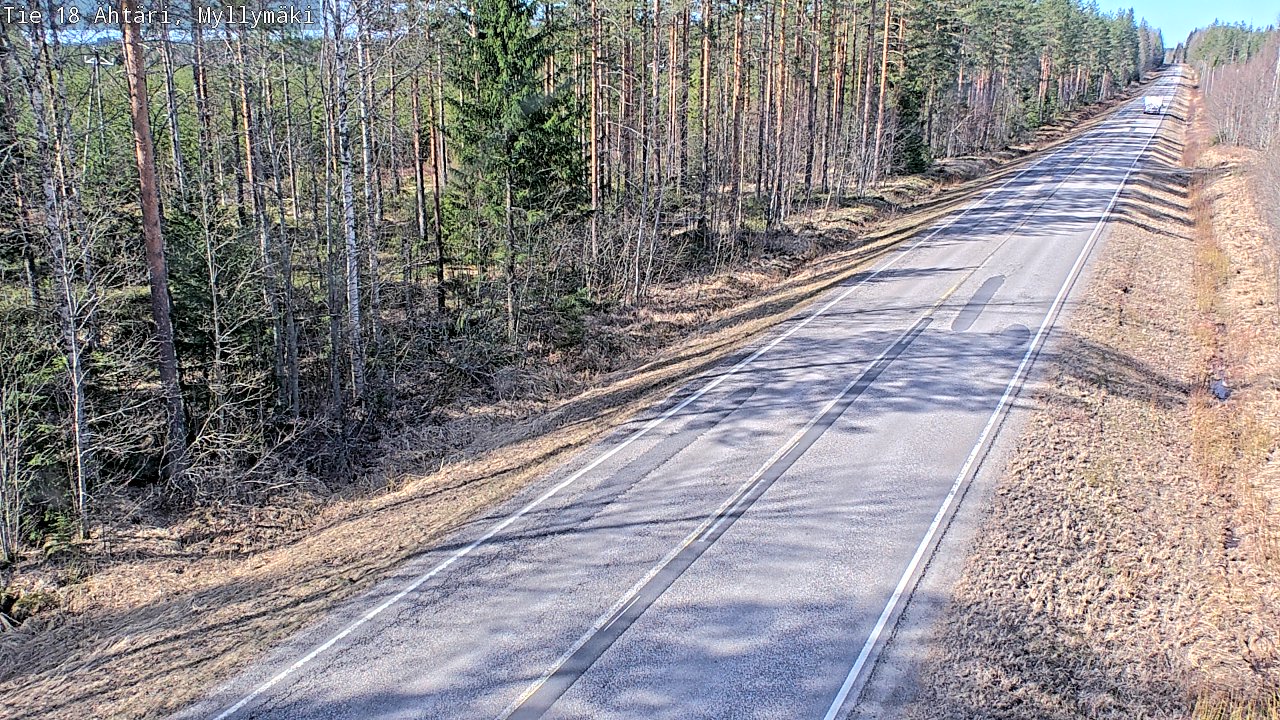 Weather Camera Image Road 18 Ähtäri, Myllymäki, Ähtäri, Etelä-Pohjanmaa