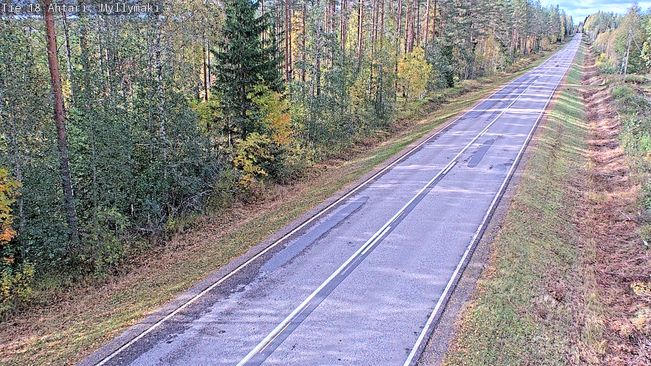 Weather Camera Image Road 18 Ähtäri, Myllymäki, Ähtäri, Etelä-Pohjanmaa