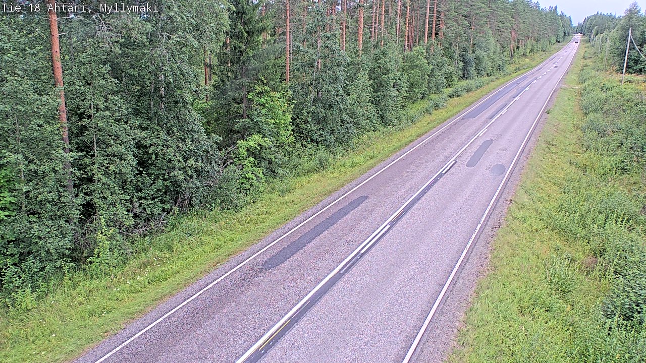 Weather Camera Image Road 18 Ähtäri, Myllymäki, Ähtäri, Etelä-Pohjanmaa