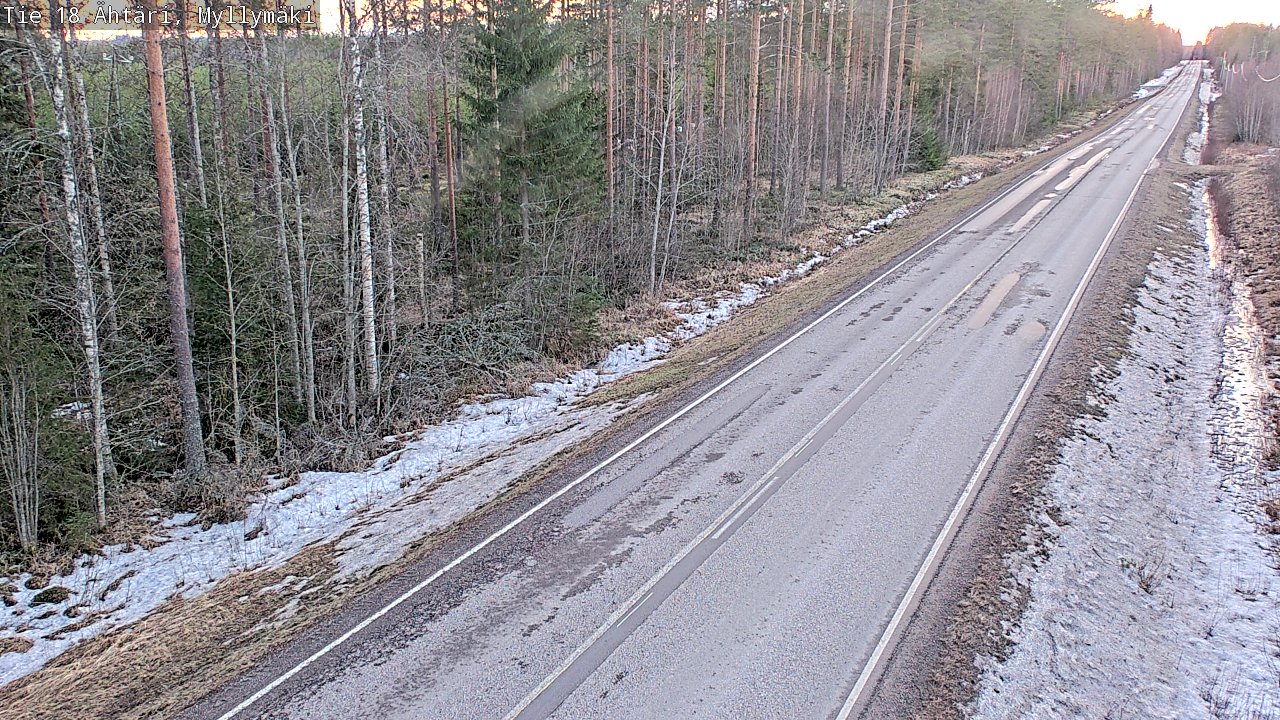 Weather Camera Image Road 18 Ähtäri, Myllymäki, Ähtäri, Etelä-Pohjanmaa