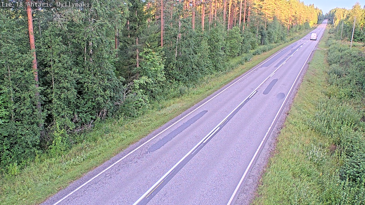 Weather Camera Image Road 18 Ähtäri, Myllymäki, Ähtäri, Etelä-Pohjanmaa