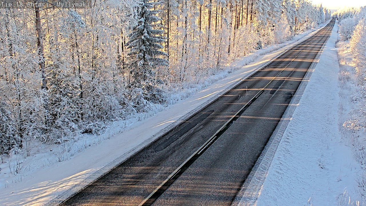 Weather Camera Image Road 18 Ähtäri, Myllymäki, Ähtäri, Etelä-Pohjanmaa