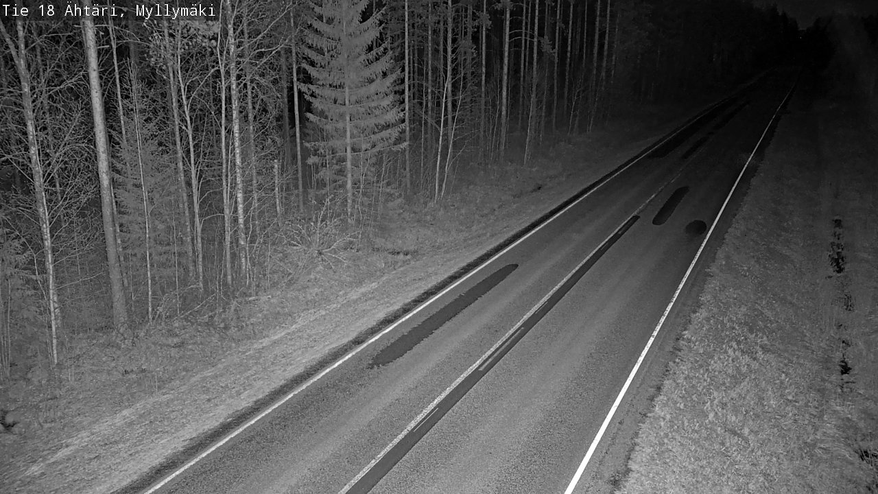 Weather Camera Image Road 18 Ähtäri, Myllymäki, Ähtäri, Etelä-Pohjanmaa