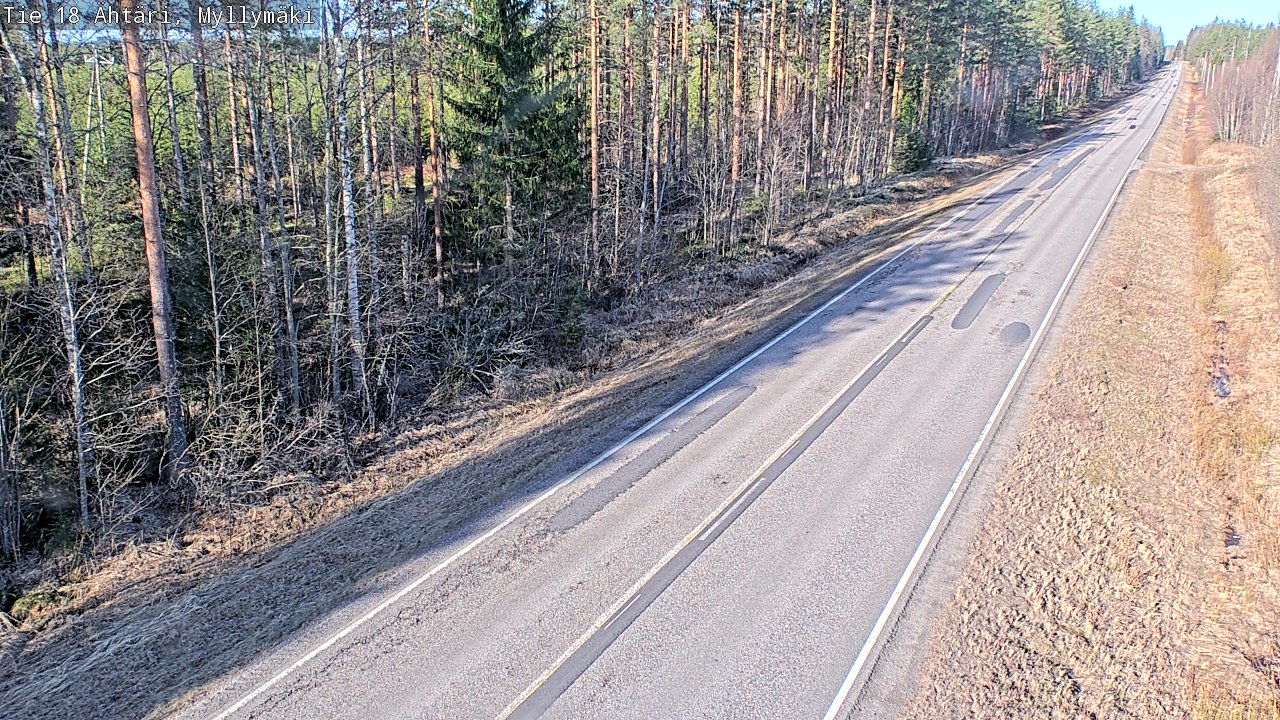 Weather Camera Image Road 18 Ähtäri, Myllymäki, Ähtäri, Etelä-Pohjanmaa