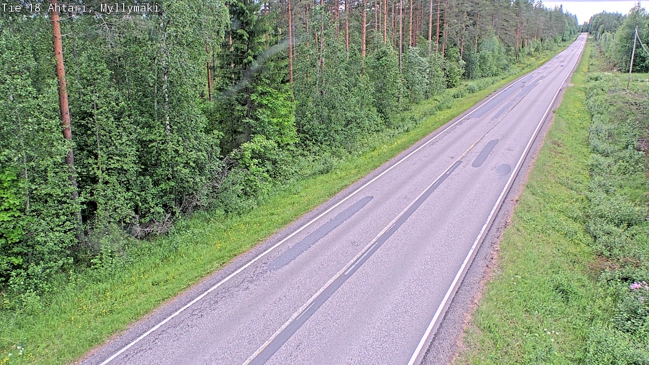 Weather Camera Image Väg 18 Etseri, Myllymäki, Ähtäri, Etelä-Pohjanmaa