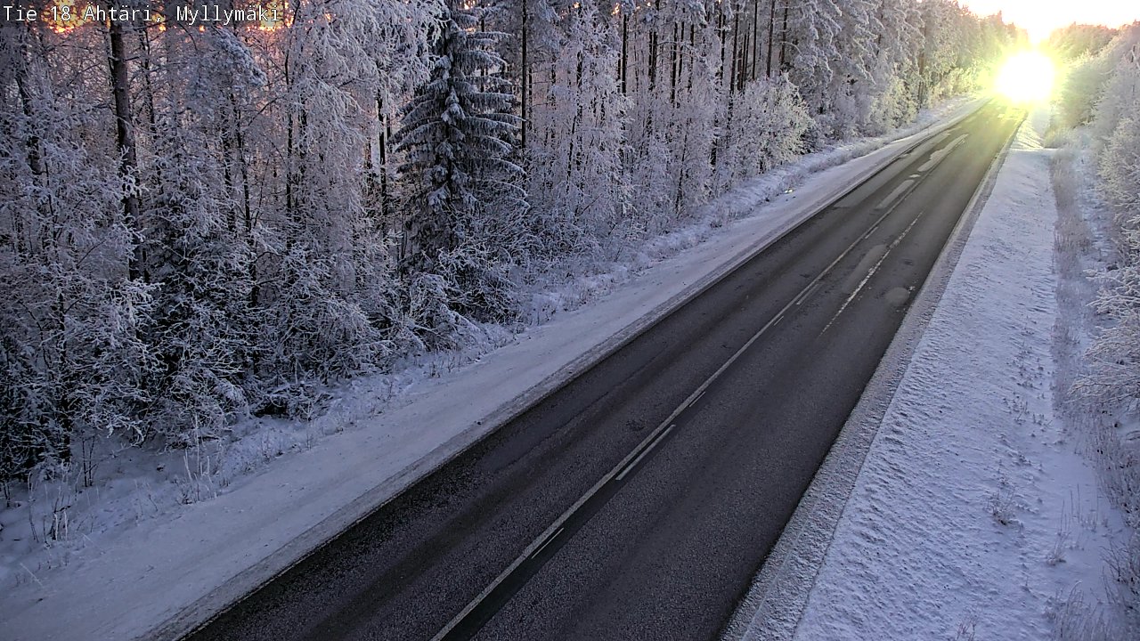 Weather Camera Image Road 18 Ähtäri, Myllymäki, Ähtäri, Etelä-Pohjanmaa