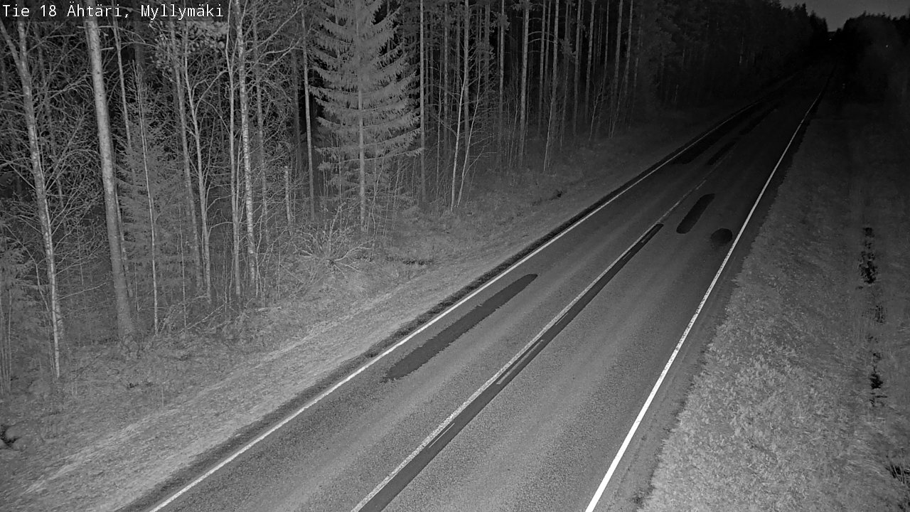 Weather Camera Image Road 18 Ähtäri, Myllymäki, Ähtäri, Etelä-Pohjanmaa