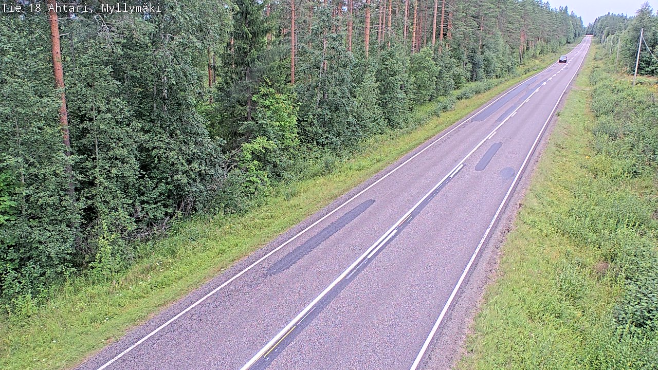 Weather Camera Image Road 18 Ähtäri, Myllymäki, Ähtäri, Etelä-Pohjanmaa