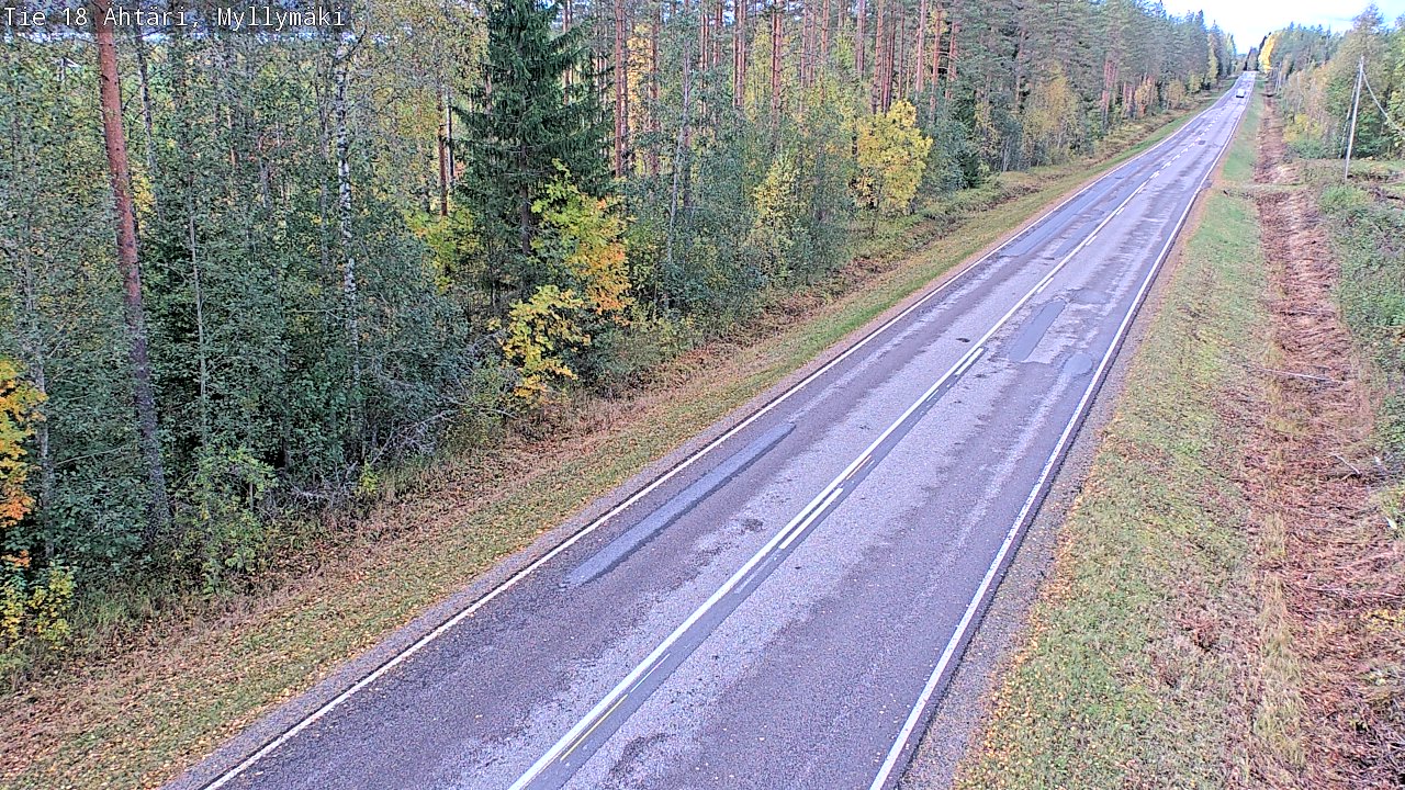 Weather Camera Image Road 18 Ähtäri, Myllymäki, Ähtäri, Etelä-Pohjanmaa