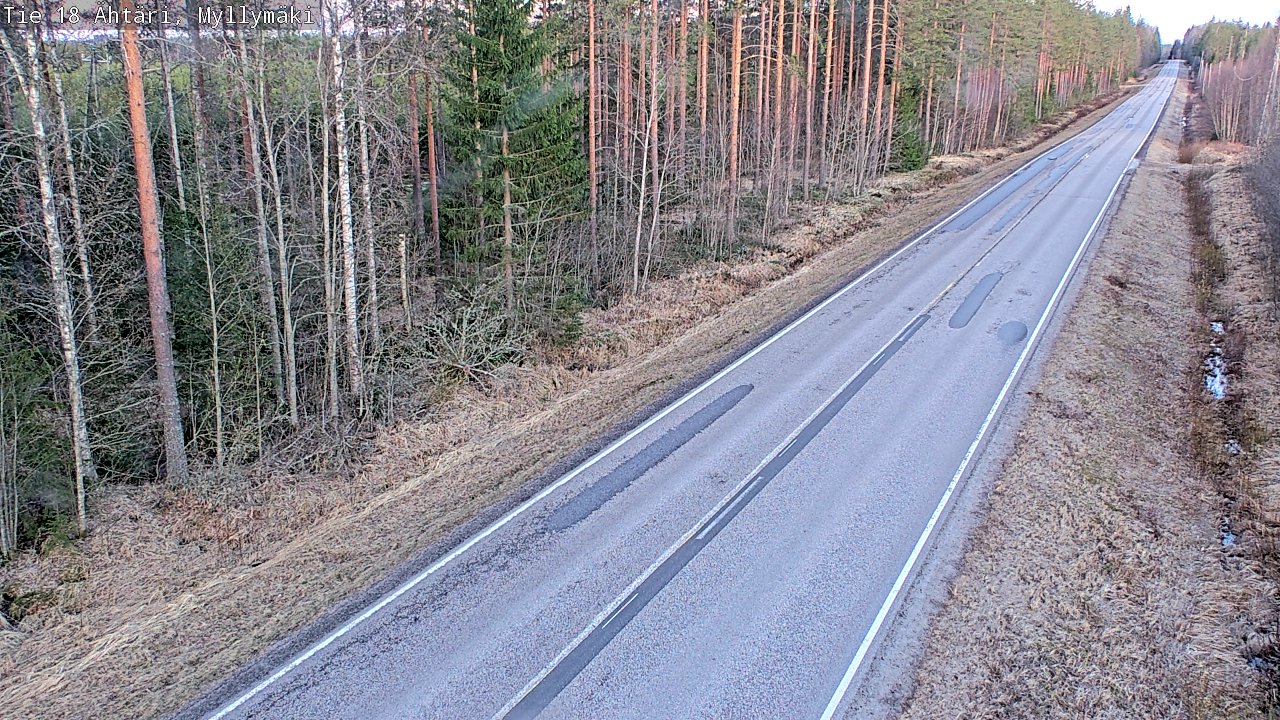 Weather Camera Image Väg 18 Etseri, Myllymäki, Ähtäri, Etelä-Pohjanmaa