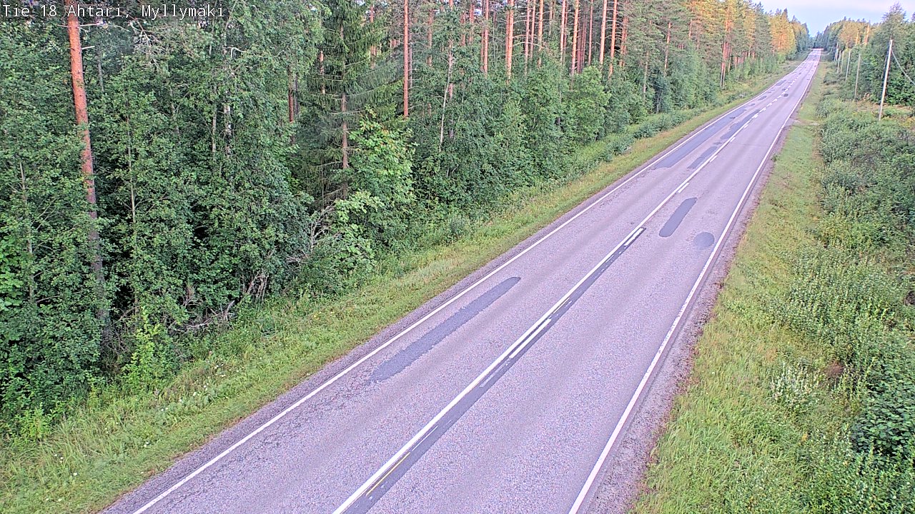 Weather Camera Image Road 18 Ähtäri, Myllymäki, Ähtäri, Etelä-Pohjanmaa