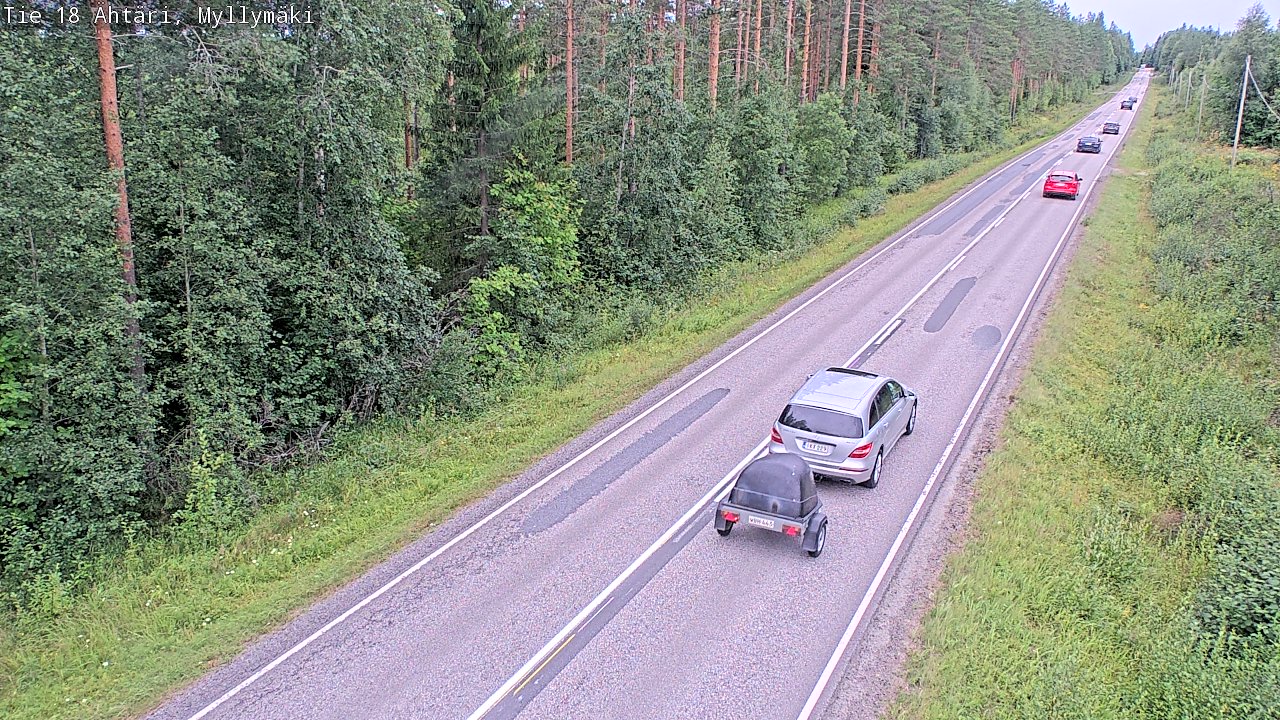 Weather Camera Image Road 18 Ähtäri, Myllymäki, Ähtäri, Etelä-Pohjanmaa