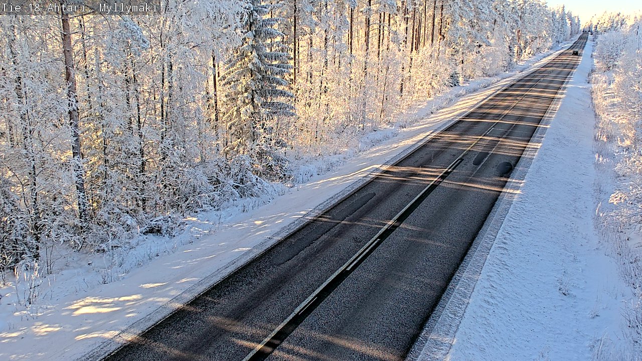 Weather Camera Image Road 18 Ähtäri, Myllymäki, Ähtäri, Etelä-Pohjanmaa