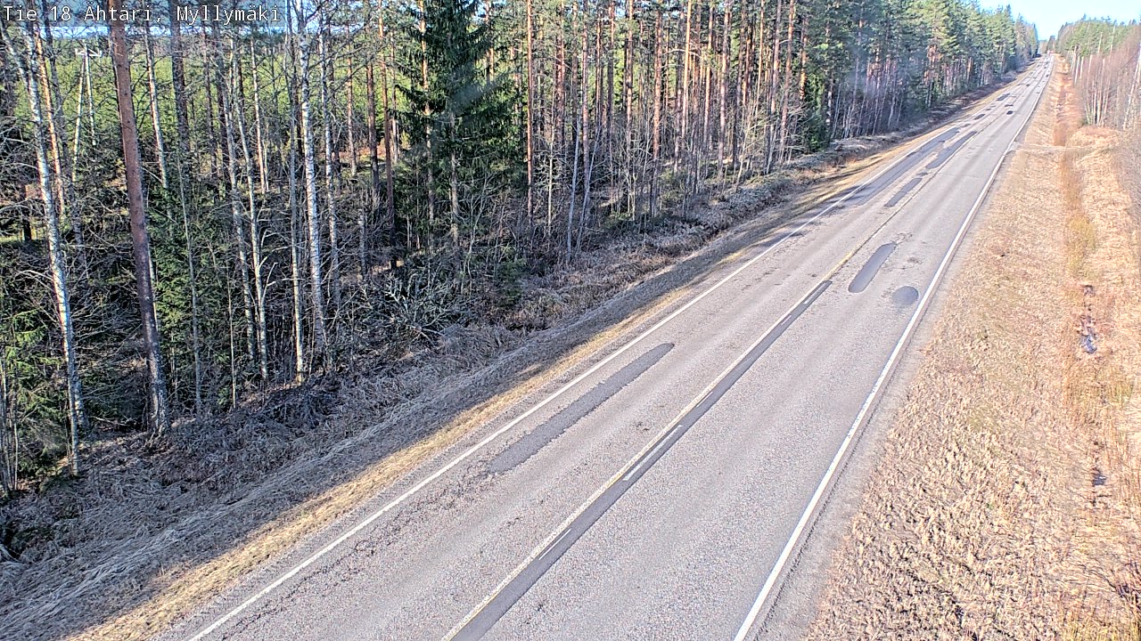 Weather Camera Image Road 18 Ähtäri, Myllymäki, Ähtäri, Etelä-Pohjanmaa