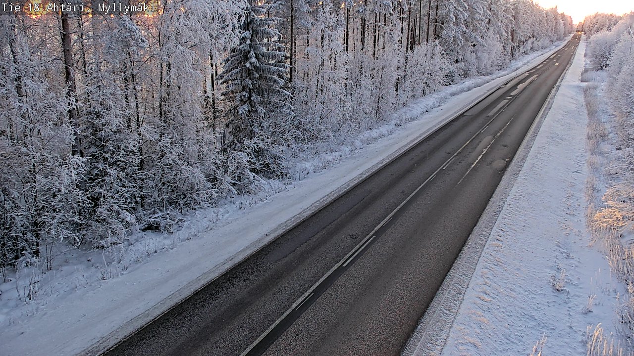 Weather Camera Image Road 18 Ähtäri, Myllymäki, Ähtäri, Etelä-Pohjanmaa