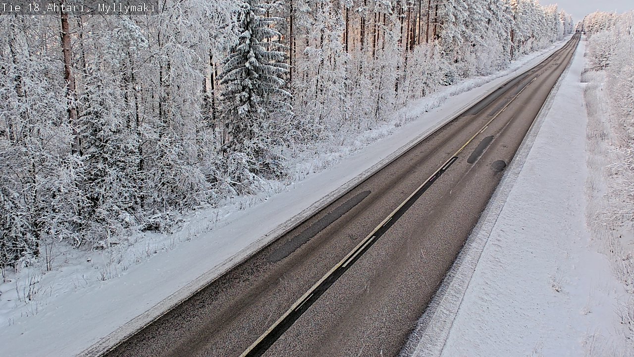 Weather Camera Image Road 18 Ähtäri, Myllymäki, Ähtäri, Etelä-Pohjanmaa