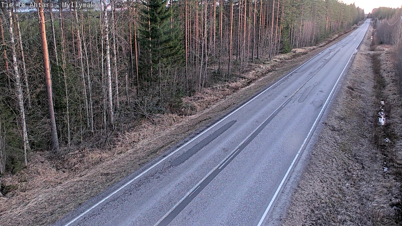 Weather Camera Image Road 18 Ähtäri, Myllymäki, Ähtäri, Etelä-Pohjanmaa