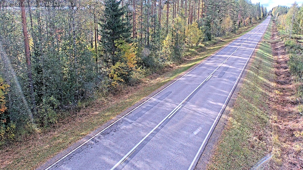 Weather Camera Image Road 18 Ähtäri, Myllymäki, Ähtäri, Etelä-Pohjanmaa
