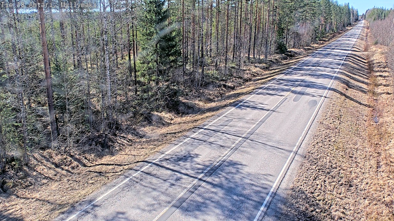 Weather Camera Image Road 18 Ähtäri, Myllymäki, Ähtäri, Etelä-Pohjanmaa