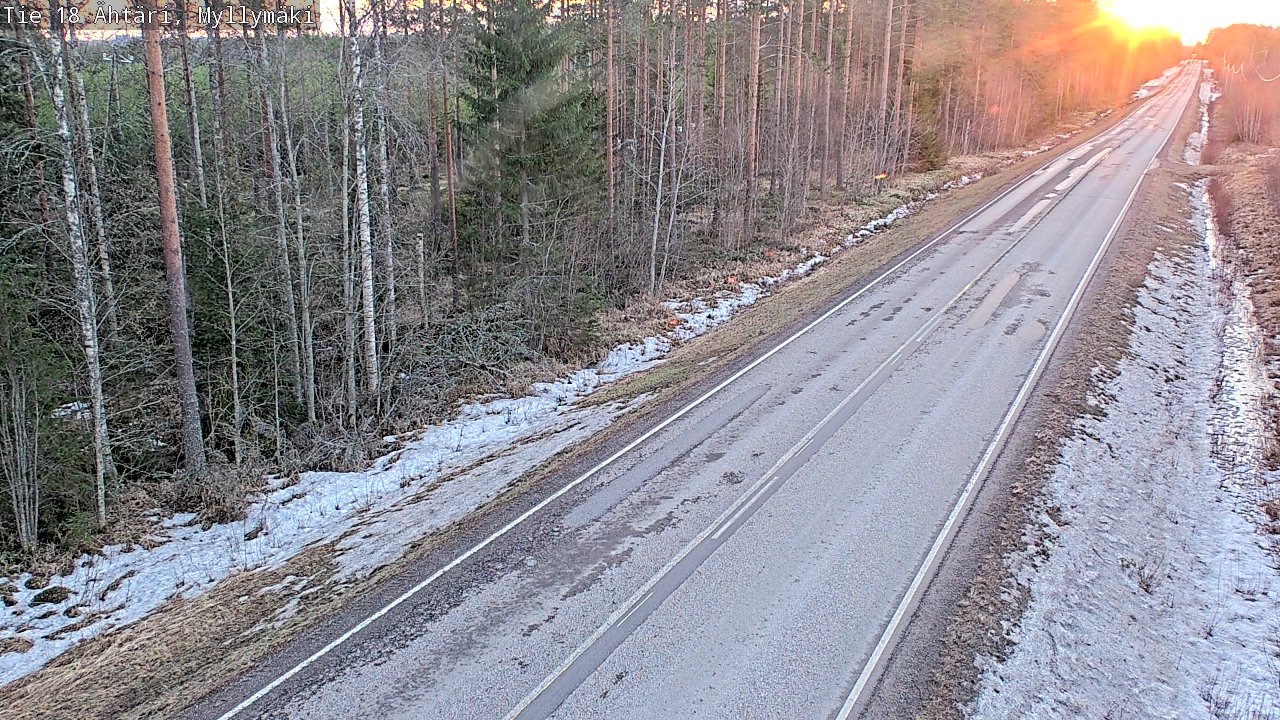 Weather Camera Image Road 18 Ähtäri, Myllymäki, Ähtäri, Etelä-Pohjanmaa