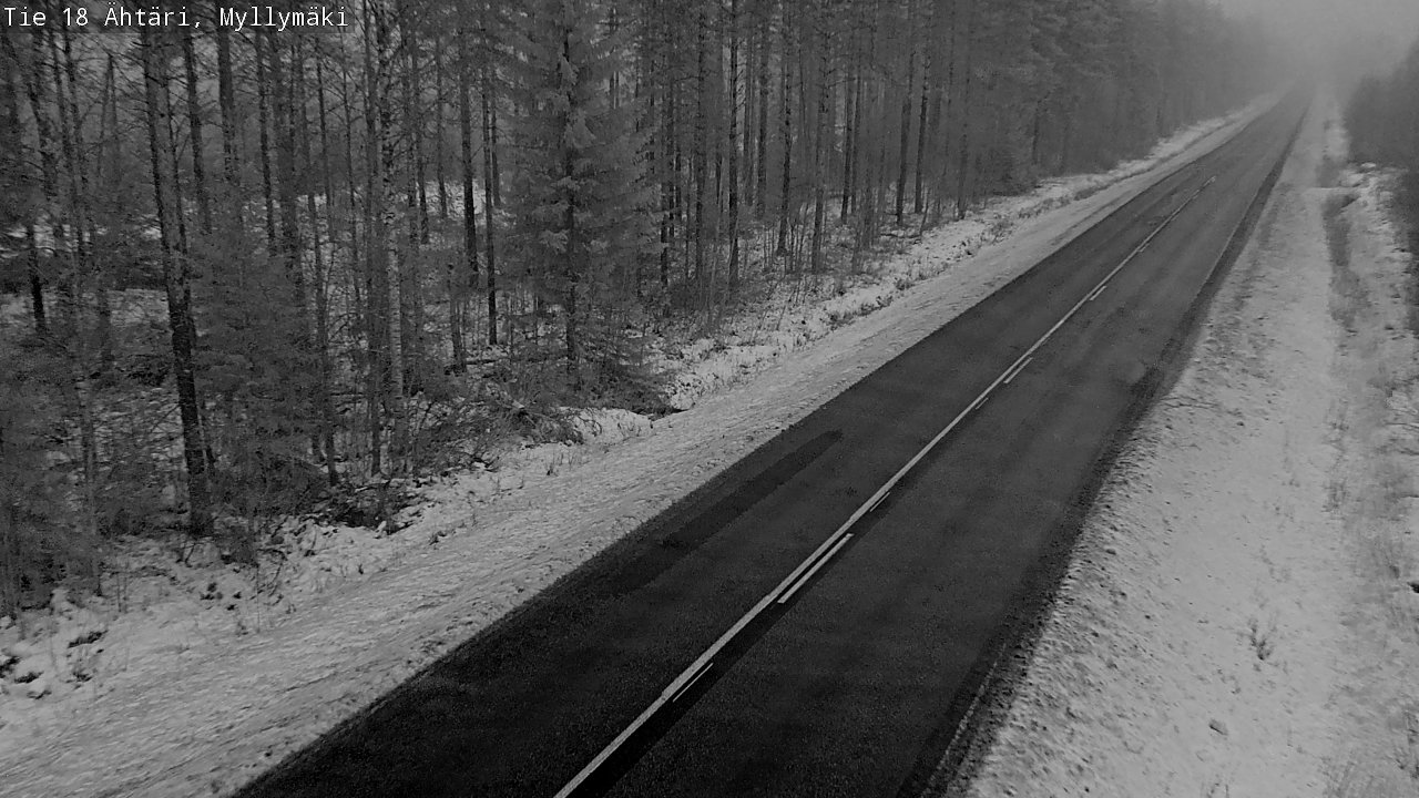Weather Camera Image Road 18 Ähtäri, Myllymäki, Ähtäri, Etelä-Pohjanmaa