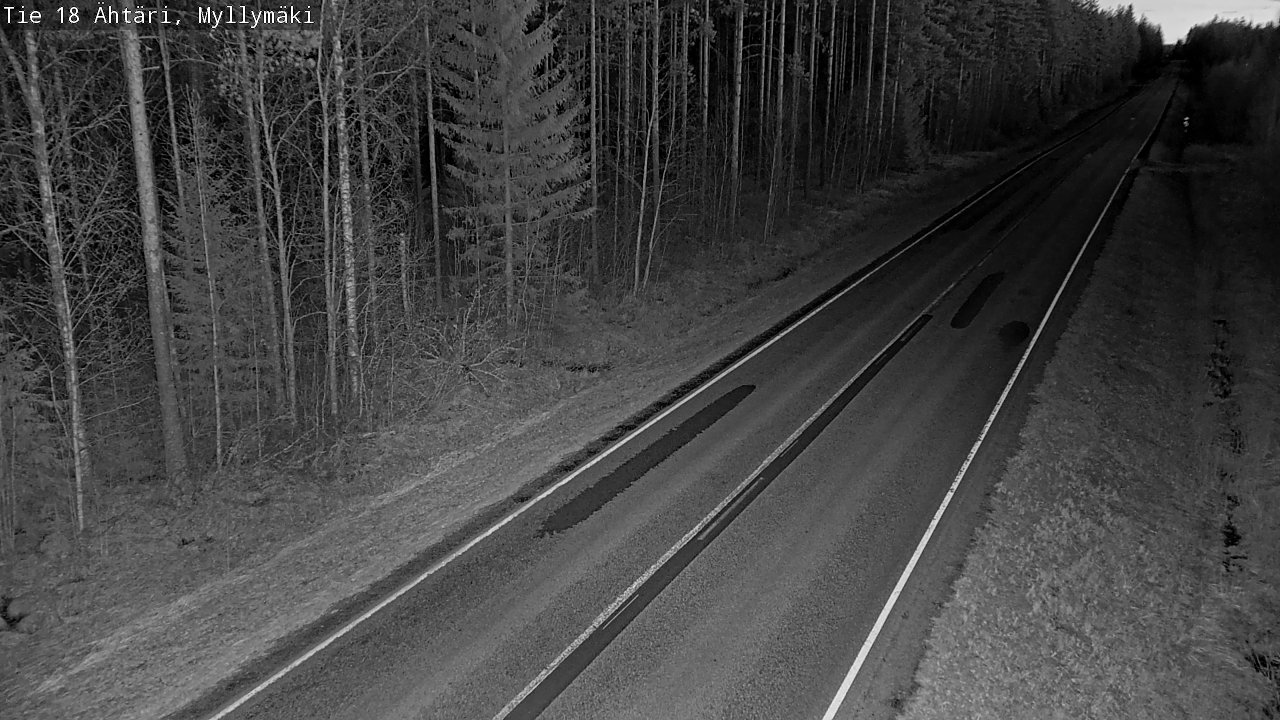 Weather Camera Image Road 18 Ähtäri, Myllymäki, Ähtäri, Etelä-Pohjanmaa