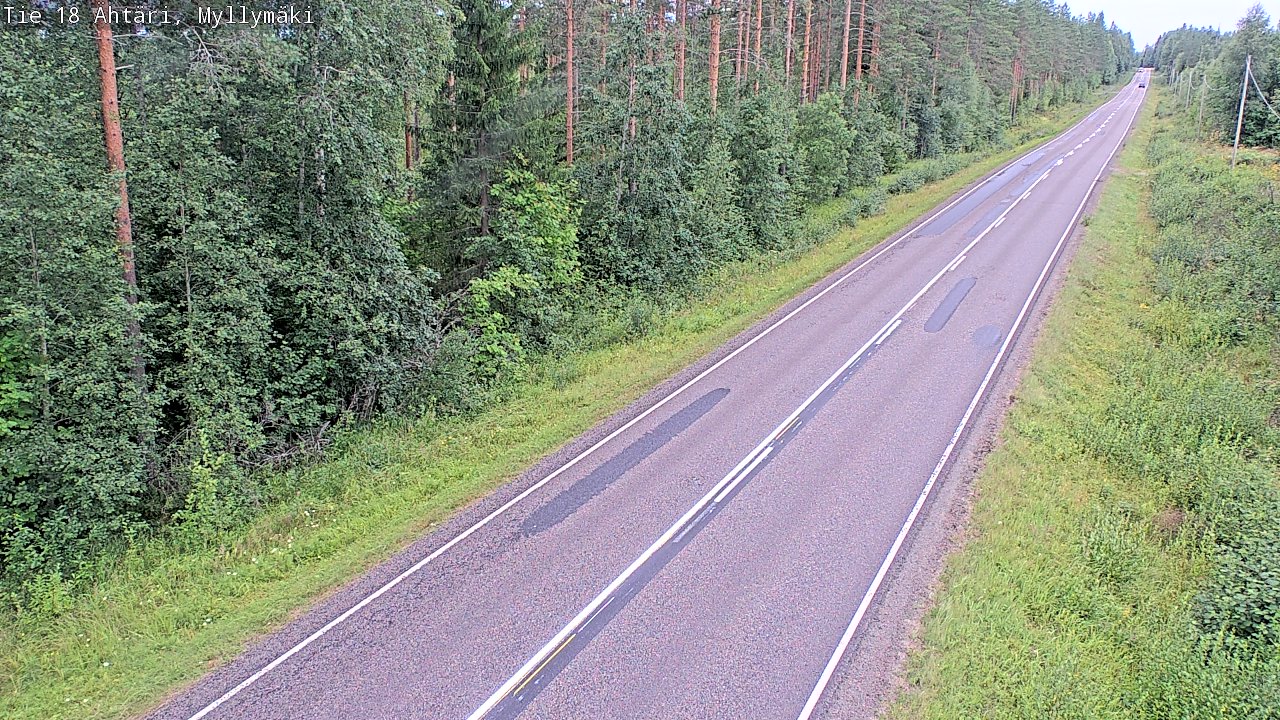 Weather Camera Image Road 18 Ähtäri, Myllymäki, Ähtäri, Etelä-Pohjanmaa
