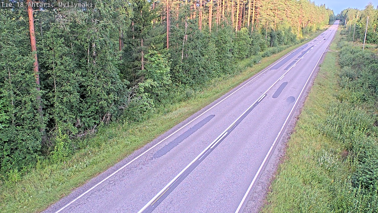 Weather Camera Image Road 18 Ähtäri, Myllymäki, Ähtäri, Etelä-Pohjanmaa