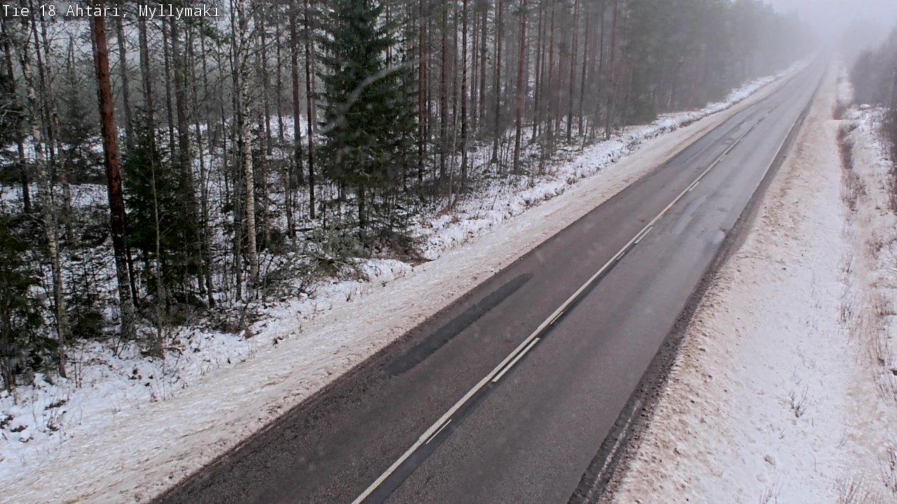 Weather Camera Image Road 18 Ähtäri, Myllymäki, Ähtäri, Etelä-Pohjanmaa