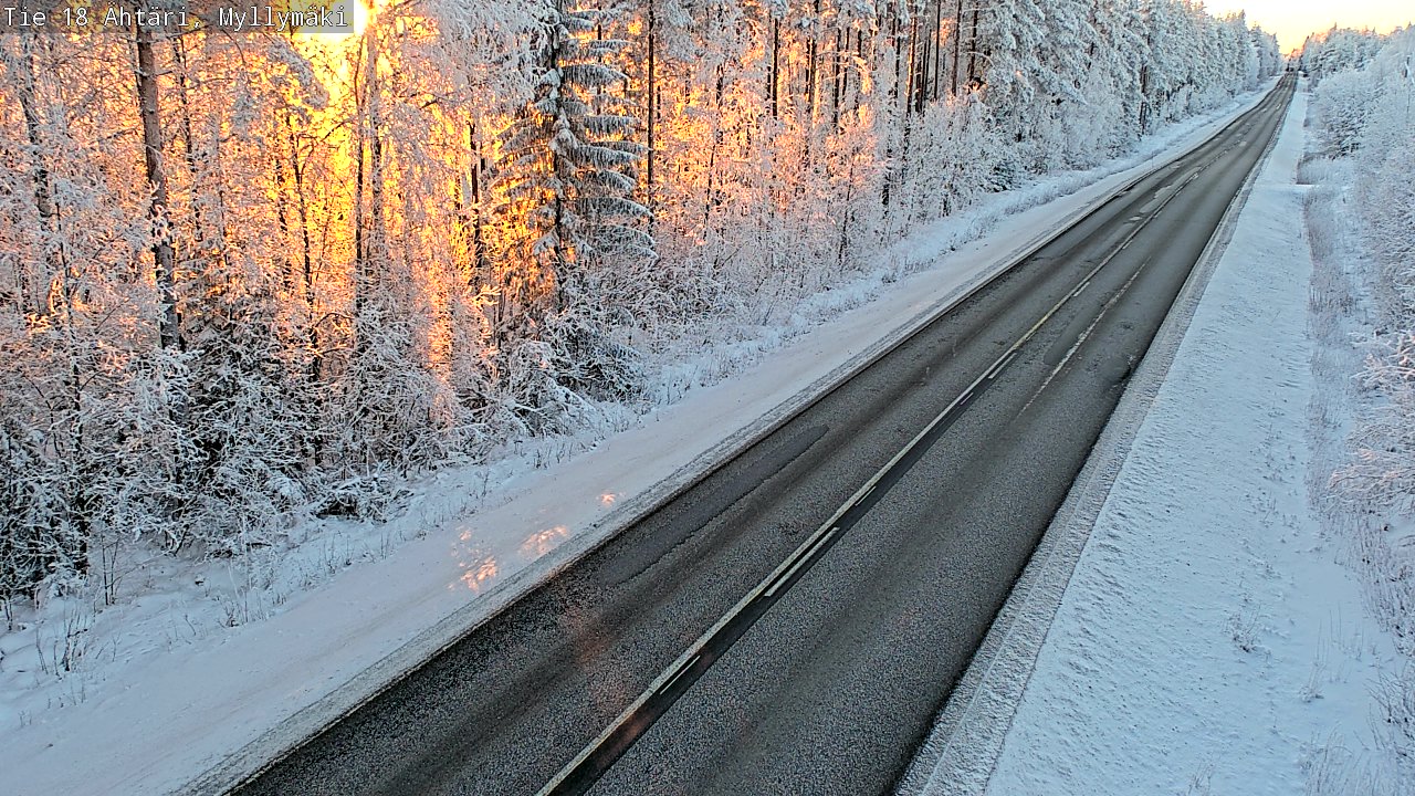 Weather Camera Image Road 18 Ähtäri, Myllymäki, Ähtäri, Etelä-Pohjanmaa