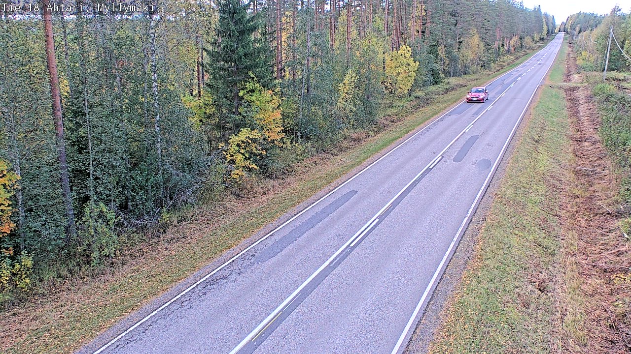 Weather Camera Image Road 18 Ähtäri, Myllymäki, Ähtäri, Etelä-Pohjanmaa