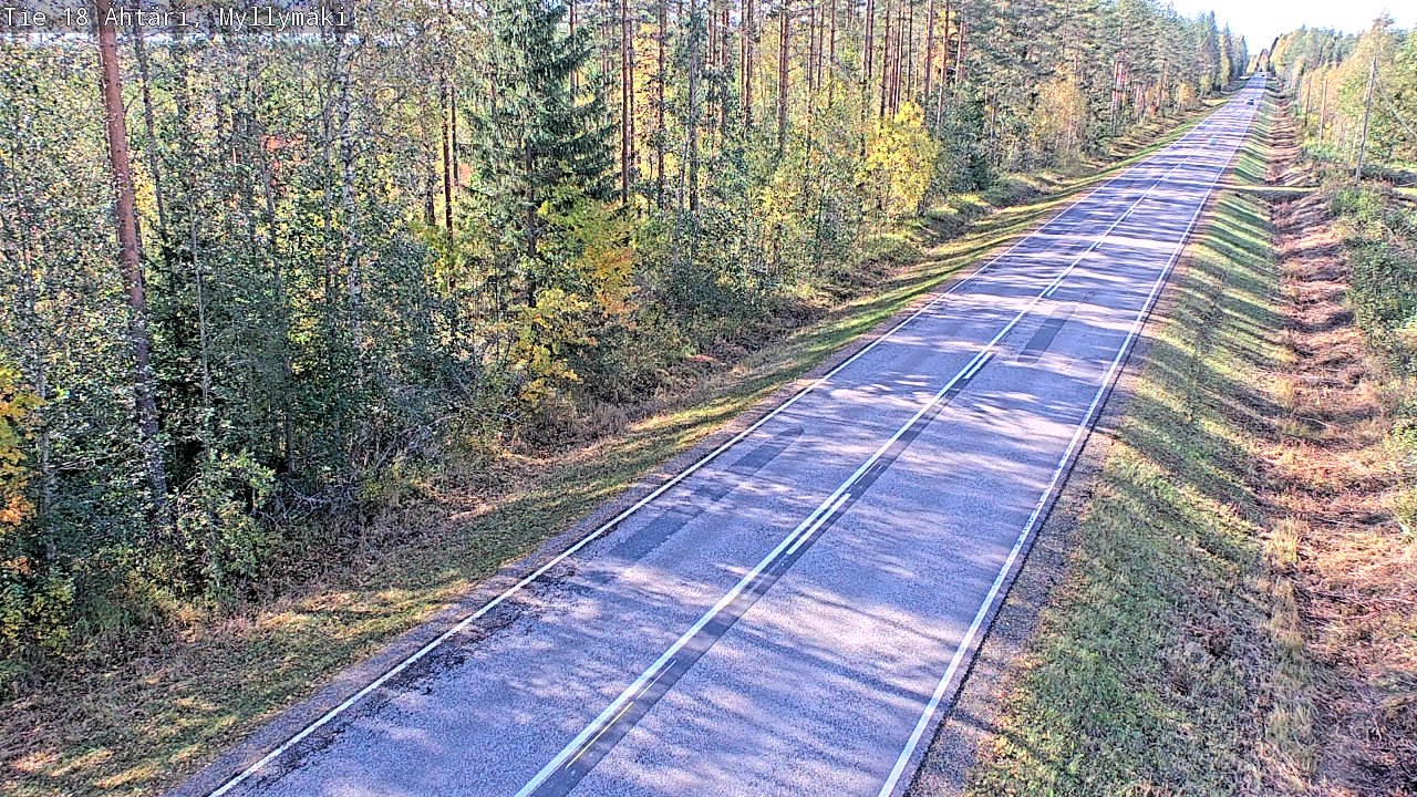 Weather Camera Image Road 18 Ähtäri, Myllymäki, Ähtäri, Etelä-Pohjanmaa