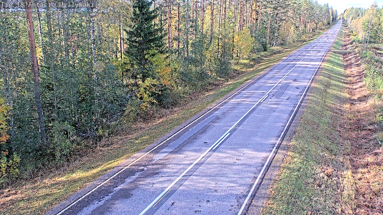 Weather Camera Image Road 18 Ähtäri, Myllymäki, Ähtäri, Etelä-Pohjanmaa