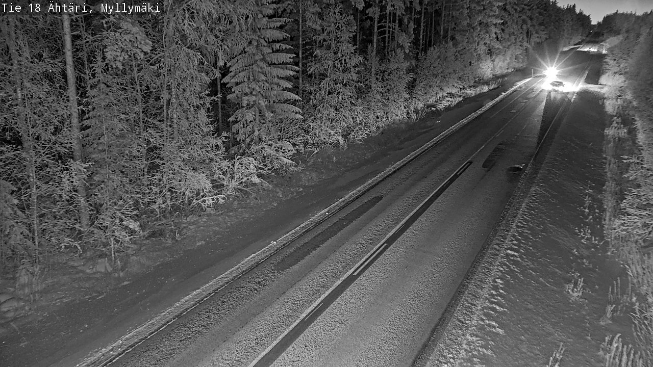 Weather Camera Image Road 18 Ähtäri, Myllymäki, Ähtäri, Etelä-Pohjanmaa