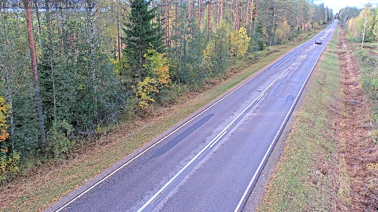 Weather Camera Image Road 18 Ähtäri, Myllymäki, Ähtäri, Etelä-Pohjanmaa