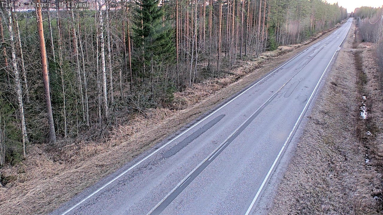 Weather Camera Image Road 18 Ähtäri, Myllymäki, Ähtäri, Etelä-Pohjanmaa