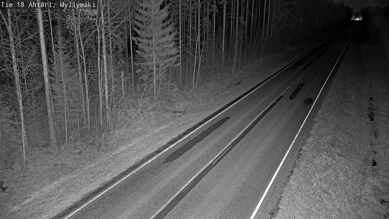 Weather Camera Image Road 18 Ähtäri, Myllymäki, Ähtäri, Etelä-Pohjanmaa