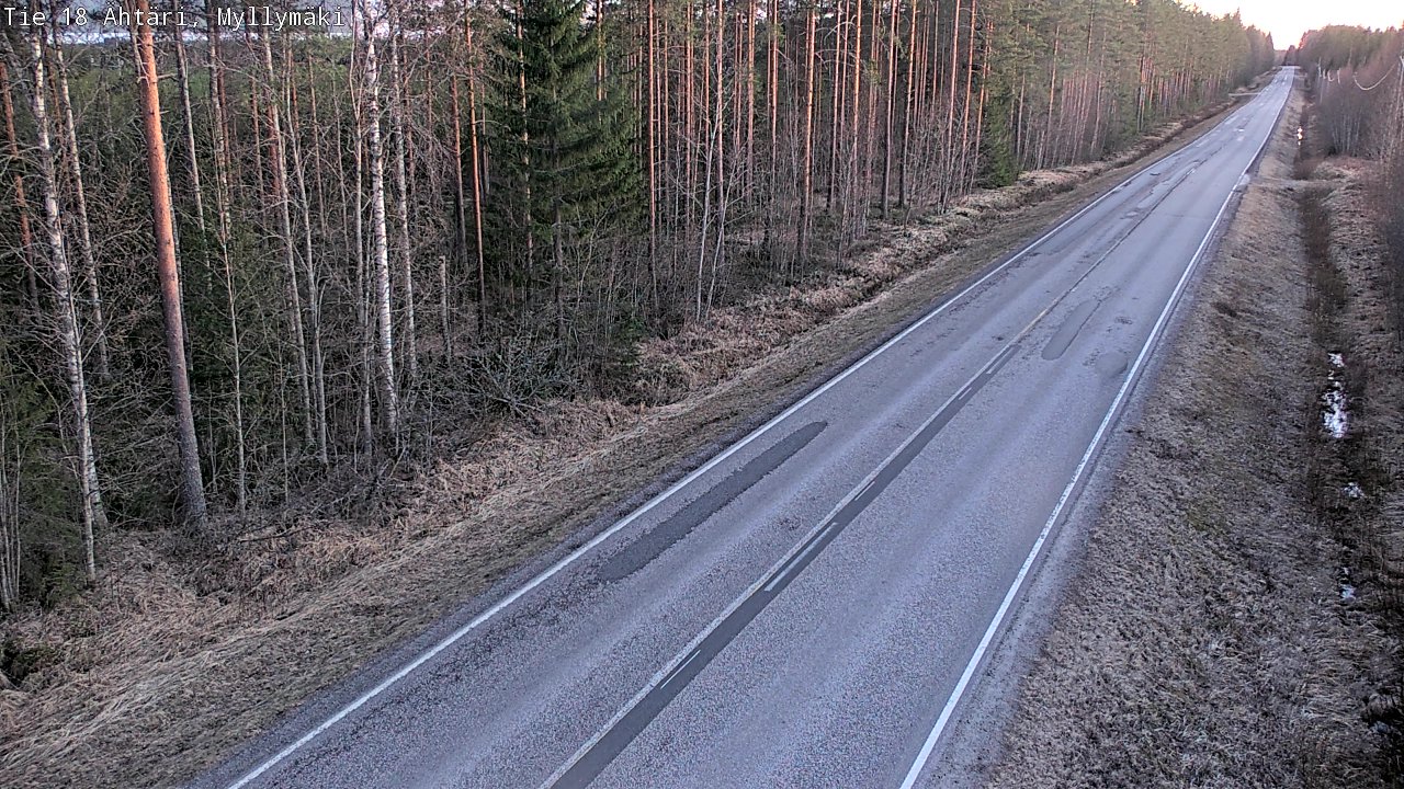 Weather Camera Image Road 18 Ähtäri, Myllymäki, Ähtäri, Etelä-Pohjanmaa