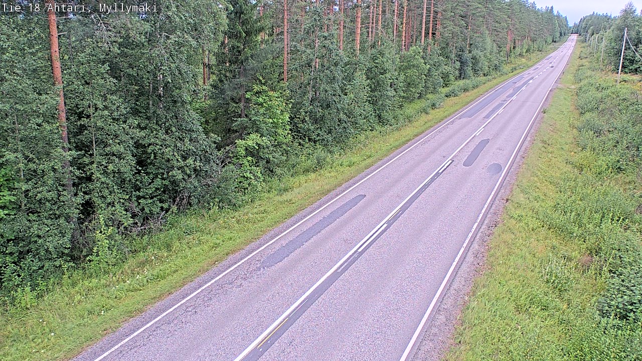 Weather Camera Image Road 18 Ähtäri, Myllymäki, Ähtäri, Etelä-Pohjanmaa
