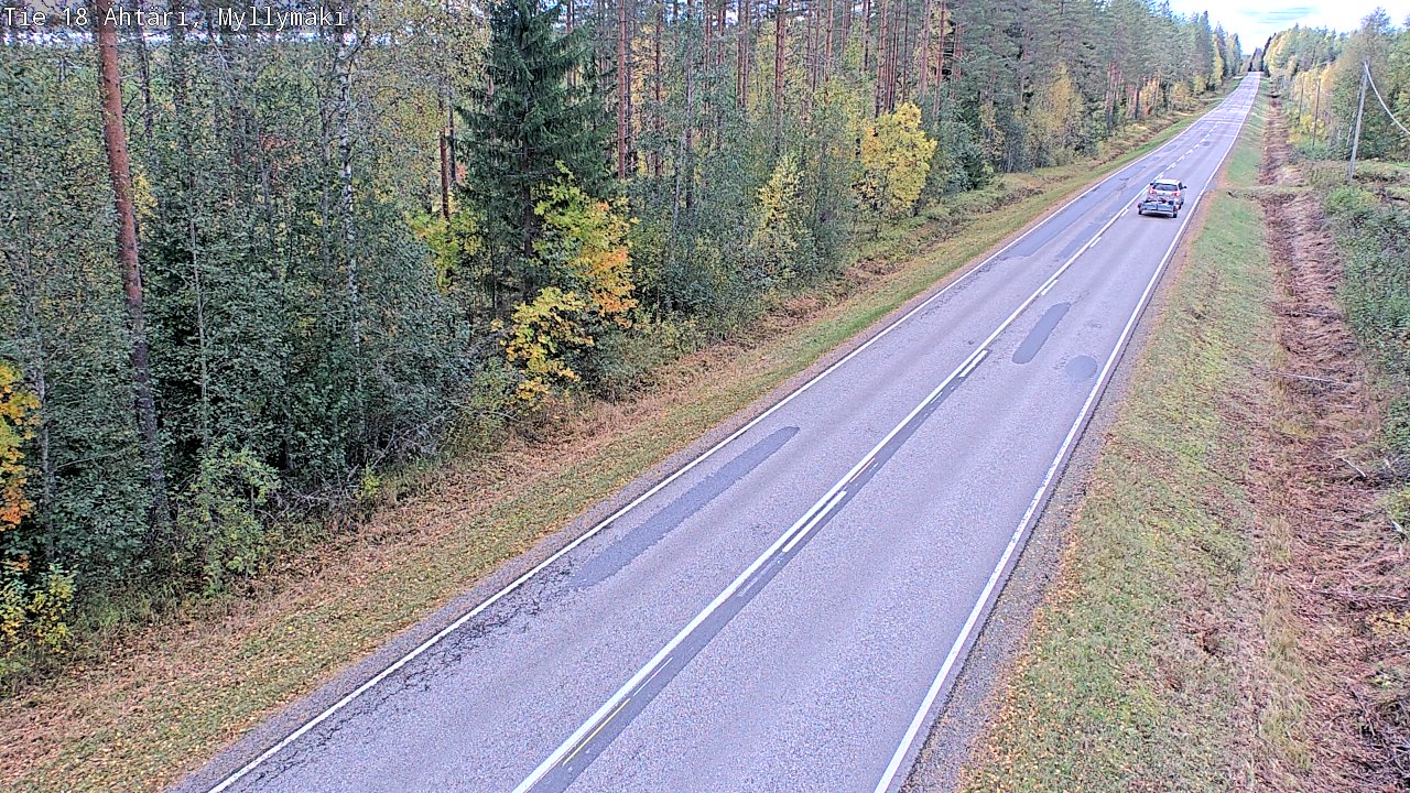 Weather Camera Image Road 18 Ähtäri, Myllymäki, Ähtäri, Etelä-Pohjanmaa