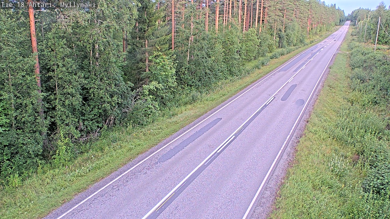 Weather Camera Image Road 18 Ähtäri, Myllymäki, Ähtäri, Etelä-Pohjanmaa